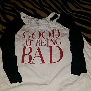 "Good at being Bad" baseball tee